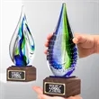 Wooden Crystal Glass Trophy Award