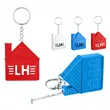 House Shape Keychain With Tape Measure