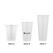 12/17/24oz Disposable Frosted Heat Resistant Plastic Cup