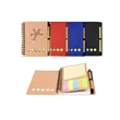 Eco-Inspired Notebook with Sticky Notes and Pens