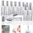 Engraved Taj Mahal Style Clear Glass Atomizer Spray Bottle