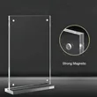 Customized Acrylic Magnetic Sign Holder, Frame For Display