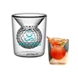 Whiskey Golf Double Layer Glass Wine 2Oz