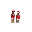 Christmas Hat and Scarf for Wine Bottle