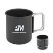 10 oz Aluminium Alloy Camping Coffee Mug with Foldable Handl