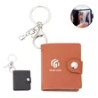 Portable Pu leather travel mini photo album with keychain