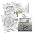 Geometric Designs Stress Relieving Coloring Book