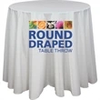 42" Draped Round Table Throw (30" diameter)