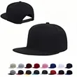 Flat Bill Snapback Hat Adjustable Cap