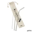 Perka® Avila 5-Piece Stainless Steel Straw Set