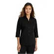 Port Authority Women's 3/4-Sleeve Carefree Poplin Shirt.