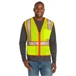 CornerStone ANSI 107 Class 2 Mesh Zippered Two-Tone Vest.
