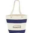 Capri Stripes 12oz Cotton Canvas Shopper Tote