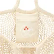 Riviera Cotton Mesh Market Bag w/Zippered Pouch