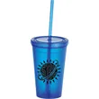 Iceberg 16oz Double-Wall Tumbler w/Straw
