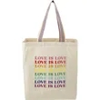 Rainbow Recycled 6oz Cotton Grocery Tote