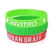 1/2" Embossed Silicone Wristbands w/ Custom Imprint