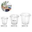 1/2/3oz Disposable Clear PET Cup w/ Lid