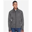 North End Men's Flux Melange Bonded Fleece Jacket