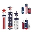 Patriotic Wooden Firecracker Decor for July 4th Display