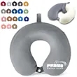 Soft U-Shaped Travel Neck Pillow with Button Closure