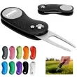 Golf Divot Tool with Magnetic Ball Marker and Clip