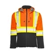 Hi-Vis Soft Shell Jacket w Detachable Hood