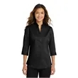 Port Authority Women's 3/4-Sleeve SuperPro Twill Shirt.