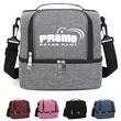 Double Layer Insulated Cooler Lunch Bag with Strap