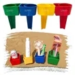 Vacation Beach Multicolor Cup Holder