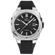 Alpina Mens Automatic Alpiner Rubber Strap Watch, Black dial