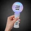 White Orb Light Up Spinner Wand, 10 Multicolor LED's
