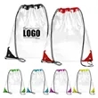 Clear PVC Drawstring Backpack