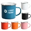 11 Oz. Stainless Steel Rimmed Enamel Mug