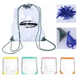 Clear Drawstring Backpack Stadium Approved Waterproof Bag