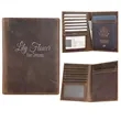 Crazy Genuine Leather Travel Wallet RFID Passport Holder