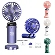 3500mah Usb Rechargeable Desk Handheld Fold Mini Fan
