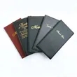 Gold Foil Leather Menu Cover