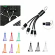 3-In-1 Charging Cable Keychain With USB & Multi Tips