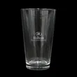 16 oz. Pint Glass - USA, Laser, Standard