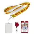 Polyester 3/4 inch Lanyard-B