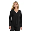 Port Authority Women's Long Sleeve Button-Front Blouse.