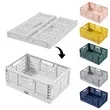 Foldable Plastic Storage Basket for Home Kitchen