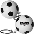 Keyring with Soccer Ball Stress Reliever