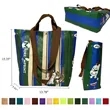 21L Washable Kraft Paper Tote Shopping Bag W/ Double Handle