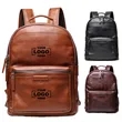 Vintage Travel Backpack Top Layer Cowhide Leather