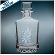 850ml Engraved Round Glass Decanter - Fully Customizable