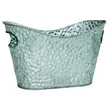 Silver Embossed Basket 10.5" Empty