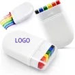 6 Color Compact Paraffin Wax Rainbow Face Body Paint Stick