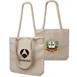 Pristine Cove Canvas Tote Bag W/ Rope Handles